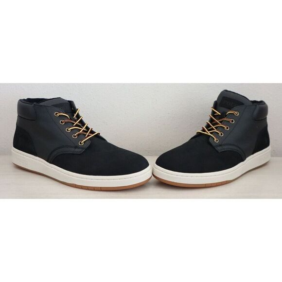Polo Ralph Lauren Men's Sz 10 Black Waterproof Leather-Suede Sneaker Boot - Picture 11 of 13
